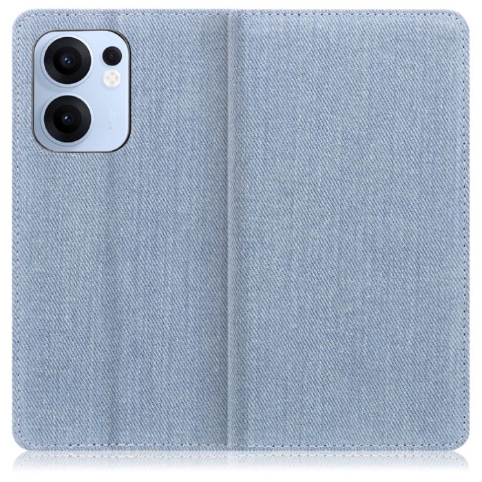 [ LOOF DENIM ] OPPO Reno13 A  スマホケース ケース カバー 手帳型ケース カード収納 マグネット付き デニム ベルトなし [ OPPO Reno13 A ]