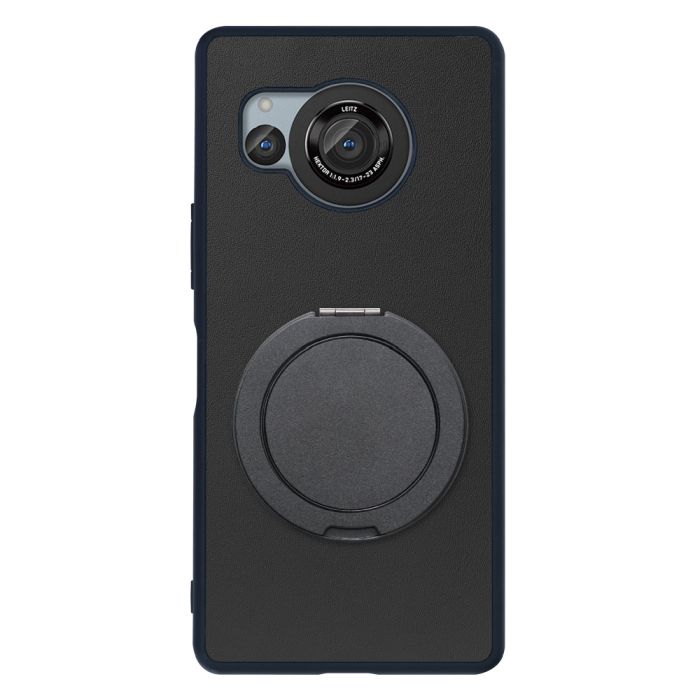 [ LOOF RING-SHELL (シンプル Ver.) ] AQUOS R8 SH-52D AQUOSR8 スマホケース 背面 ケース カバー ハードケース スマホリング リング付き 本革 ストラップホール [ AQUOS R8 ]