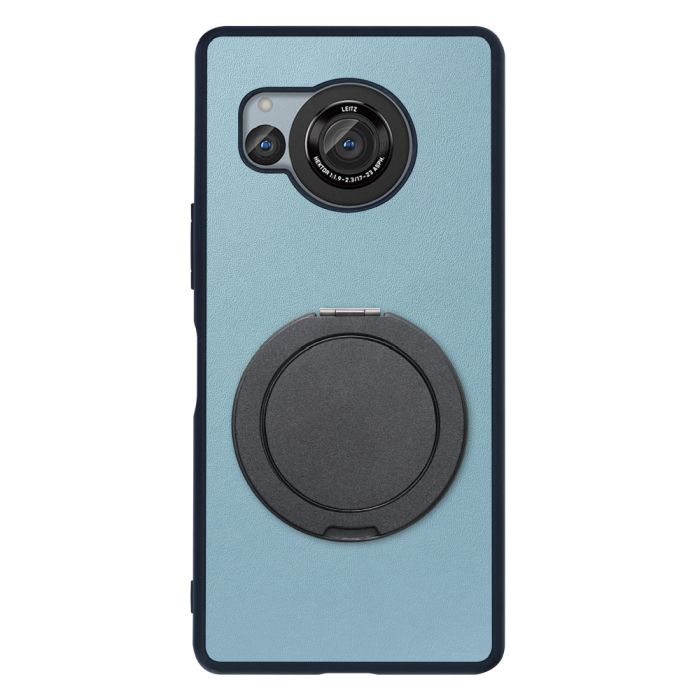 [ LOOF RING-SHELL (シンプル Ver.) ] AQUOS R8 SH-52D AQUOSR8 スマホケース 背面 ケース カバー ハードケース スマホリング リング付き 本革 ストラップホール [ AQUOS R8 ]