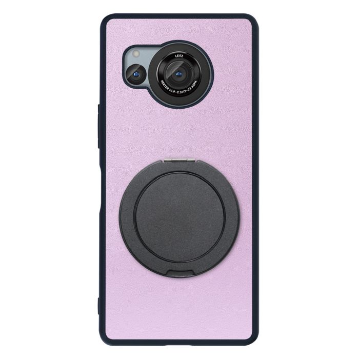 [ LOOF RING-SHELL (シンプル Ver.) ] AQUOS R8 SH-52D AQUOSR8 スマホケース 背面 ケース カバー ハードケース スマホリング リング付き 本革 ストラップホール [ AQUOS R8 ]