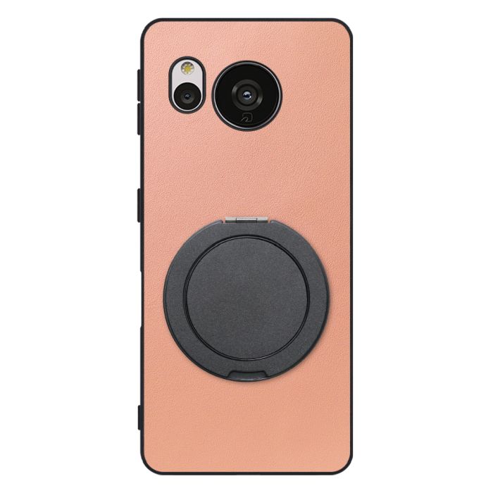 [ LOOF RING-SHELL (シンプル Ver.) ] AQUOS sense7 Plus sense7plus 7plus sense 7 スマホケース 背面 ケース カバー ハードケース スマホリング リング付き 本革 ストラップホール [ AQUOS sense7 Plus ]