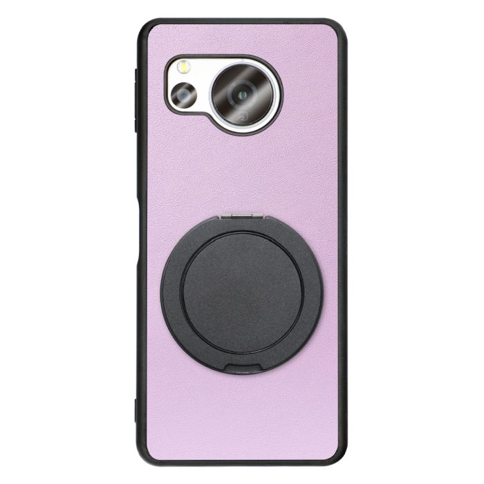 [ LOOF RING-SHELL (シンプル Ver.) ] AQUOS sense8 SH-54D / SHG11 sense 8 スマホケース 背面 ケース カバー ハードケース スマホリング リング付き 本革 ストラップホール [ AQUOS sense8 ]