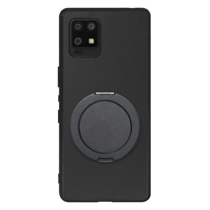 [ LOOF RING-SHELL (シンプル Ver.) ] AQUOS zero6 SHG04 zero 6 スマホケース 背面 ケース カバー ハードケース スマホリング リング付き 本革 ストラップホール [ AQUOS zero6 ]