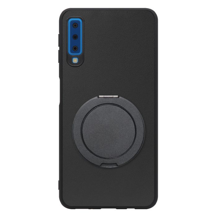 [ LOOF RING-SHELL (シンプル Ver.) ] Galaxy A7 SM-A750C galaxya7 スマホケース 背面 ケース カバー ハードケース スマホリング リング付き 本革 ストラップホール [ Galaxy A7 ]