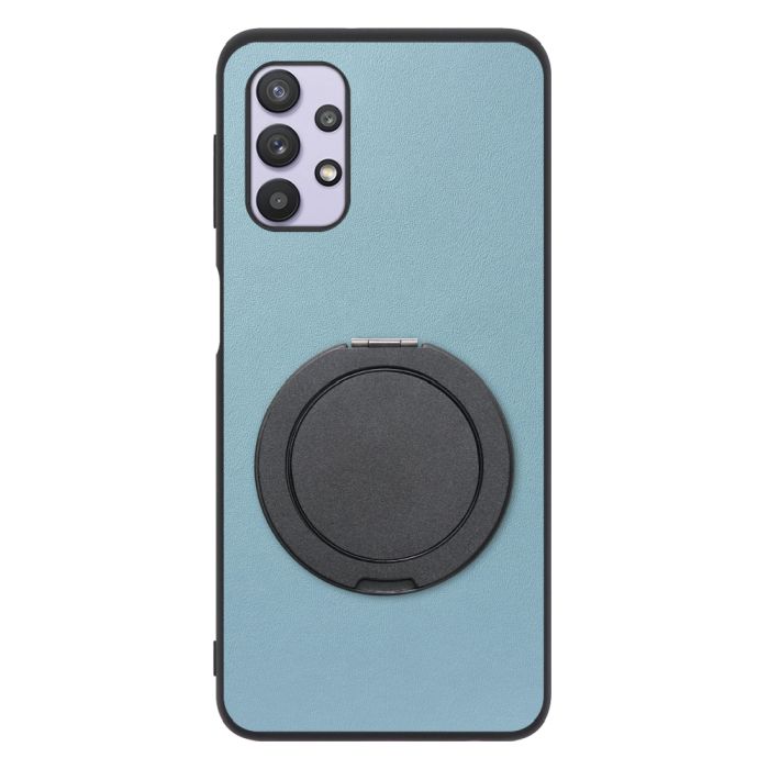 [ LOOF RING-SHELL (シンプル Ver.) ] Galaxy A32 5G SCG08 a325g スマホケース 背面 ケース カバー ハードケース スマホリング リング付き 本革 ストラップホール [ Galaxy A32 5G ]