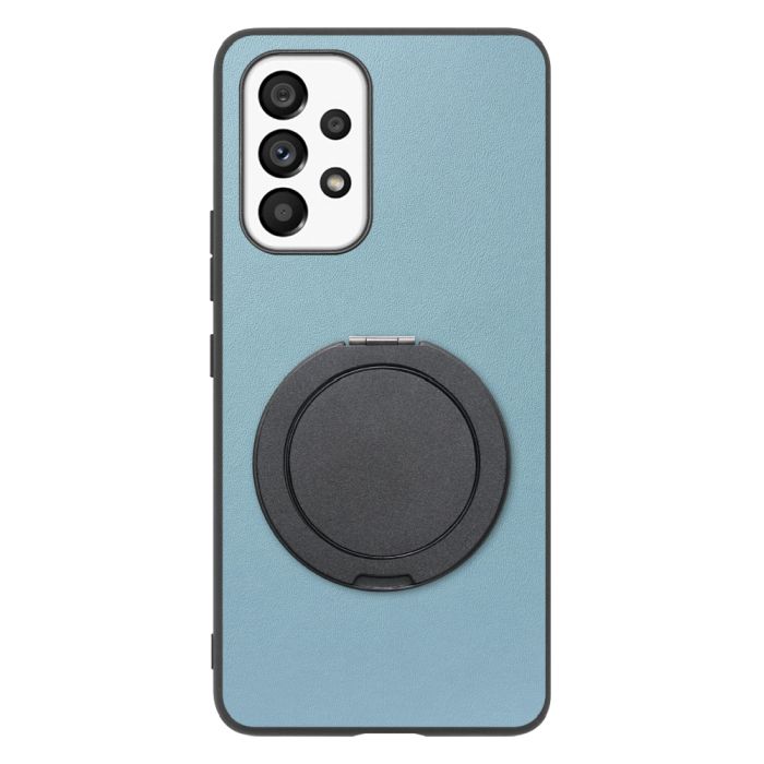 [ LOOF RING-SHELL (シンプル Ver.) ] Galaxy A53 5G SC-53C / SCG15 a535g スマホケース 背面 ケース カバー ハードケース スマホリング リング付き 本革 ストラップホール [ Galaxy A53 5G ]