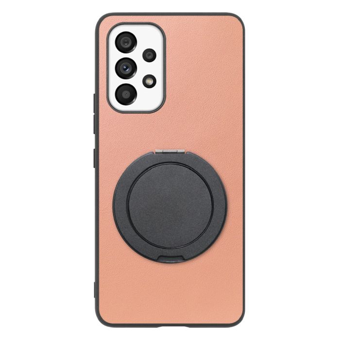[ LOOF RING-SHELL (シンプル Ver.) ] Galaxy A53 5G SC-53C / SCG15 a535g スマホケース 背面 ケース カバー ハードケース スマホリング リング付き 本革 ストラップホール [ Galaxy A53 5G ]