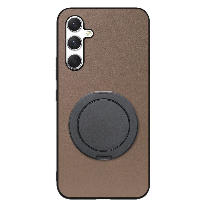 [ LOOF RING-SHELL (シンプル Ver.) ] Galaxy A54 5G  スマホケース 背面 ケース カバー ハードケース スマホリング リング付き 本革 ストラップホール [ Galaxy A54 5G ]