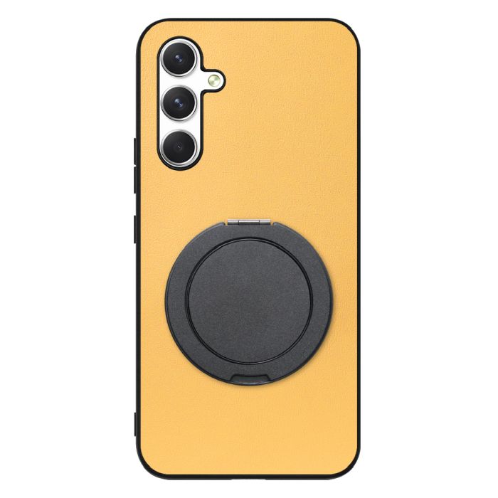 [ LOOF RING-SHELL (シンプル Ver.) ] Galaxy A54 5G  スマホケース 背面 ケース カバー ハードケース スマホリング リング付き 本革 ストラップホール [ Galaxy A54 5G ]