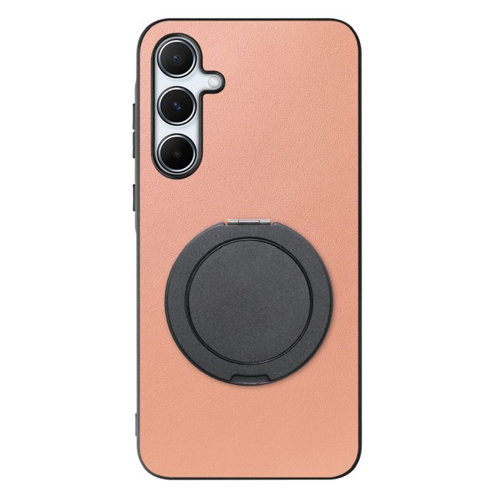 [ LOOF RING-SHELL (シンプル Ver.) ] Galaxy A55 5G  スマホケース 背面 ケース カバー ハードケース スマホリング リング付き 本革 ストラップホール [ Galaxy A55 5G ]