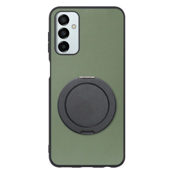 [ LOOF RING-SHELL (シンプル Ver.) ] Galaxy M23 5G m235g スマホケース 背面 ケース カバー ハードケース スマホリング リング付き 本革 ストラップホール [ Galaxy M23 5G ]