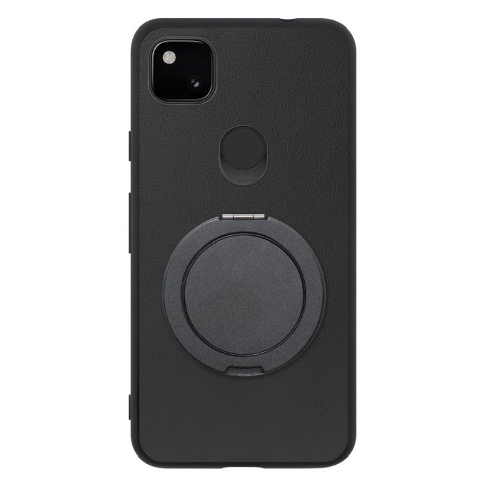 [ LOOF RING-SHELL (シンプル Ver.) ] Google Pixel 4a pixel4a googlepixel4a スマホケース 背面 ケース カバー ハードケース スマホリング リング付き 本革 ストラップホール [ Google Pixel 4a ]
