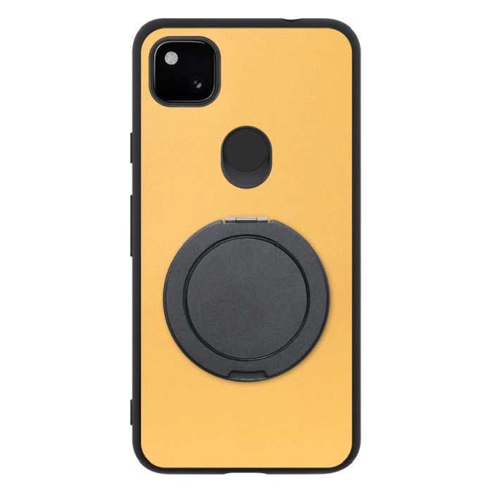 [ LOOF RING-SHELL (シンプル Ver.) ] Google Pixel 4a pixel4a googlepixel4a スマホケース 背面 ケース カバー ハードケース スマホリング リング付き 本革 ストラップホール [ Google Pixel 4a ]