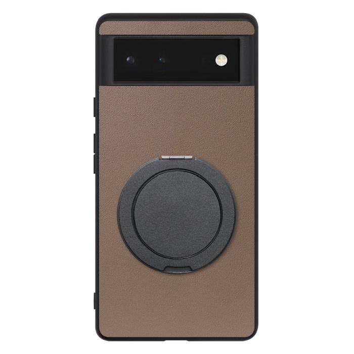 [ LOOF RING-SHELL (シンプル Ver.) ] Google Pixel 6 googlepixel6 pixel6 ピクセル6 スマホケース 背面 ケース カバー ハードケース スマホリング リング付き 本革 ストラップホール [ Google Pixel 6 ]