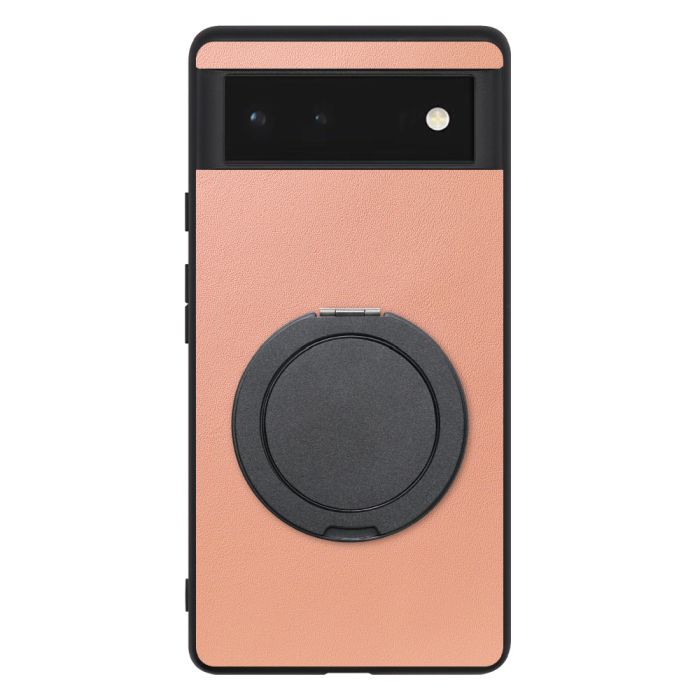 [ LOOF RING-SHELL (シンプル Ver.) ] Google Pixel 6 googlepixel6 pixel6 ピクセル6 スマホケース 背面 ケース カバー ハードケース スマホリング リング付き 本革 ストラップホール [ Google Pixel 6 ]