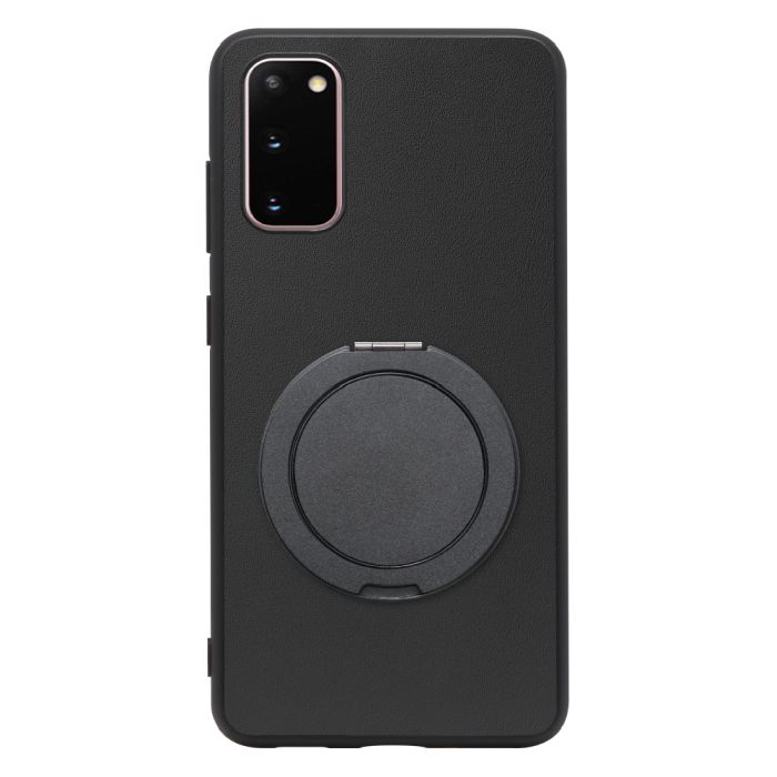 [ LOOF RING-SHELL (シンプル Ver.) ] Galaxy S20 5G SC-51A / SCG01 s205g スマホケース 背面 ケース カバー ハードケース スマホリング リング付き 本革 ストラップホール [ Galaxy S20 5G ]