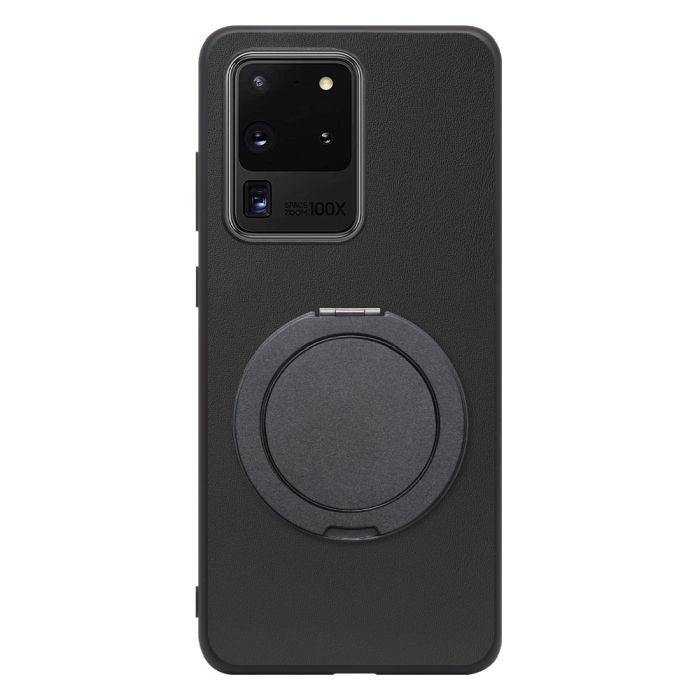 [ LOOF RING-SHELL (シンプル Ver.) ] Galaxy S20 Ultra s20ultra スマホケース 背面 ケース カバー ハードケース スマホリング リング付き 本革 ストラップホール [ Galaxy S20 Ultra 5G ]