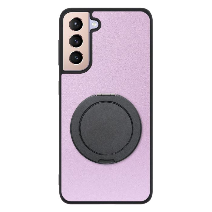 [ LOOF RING-SHELL (シンプル Ver.) ] Galaxy S21 5G SC-51B / SCG09 s215g スマホケース 背面 ケース カバー ハードケース スマホリング リング付き 本革 ストラップホール [ Galaxy S21 5G ]