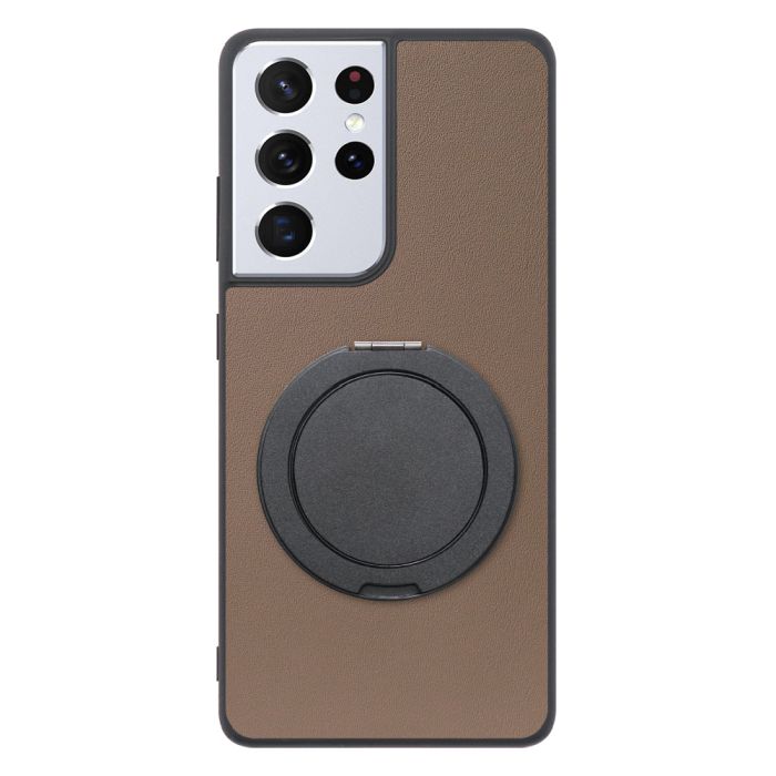 [ LOOF RING-SHELL (シンプル Ver.) ] Galaxy S21 Ultra 5G SC-52B s21ultra5g s21ultra スマホケース 背面 ケース カバー ハードケース スマホリング リング付き 本革 ストラップホール [ Galaxy S21 Ultra 5G ]