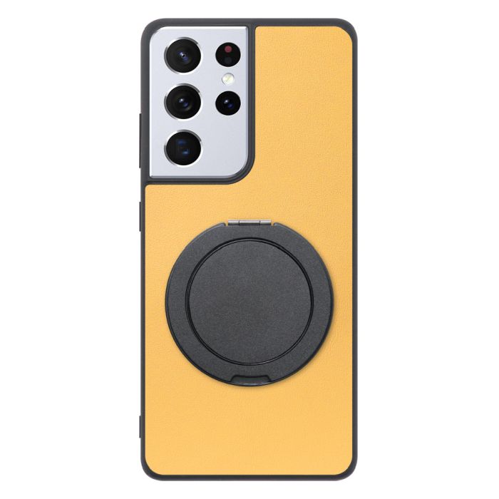 [ LOOF RING-SHELL (シンプル Ver.) ] Galaxy S21 Ultra 5G SC-52B s21ultra5g s21ultra スマホケース 背面 ケース カバー ハードケース スマホリング リング付き 本革 ストラップホール [ Galaxy S21 Ultra 5G ]