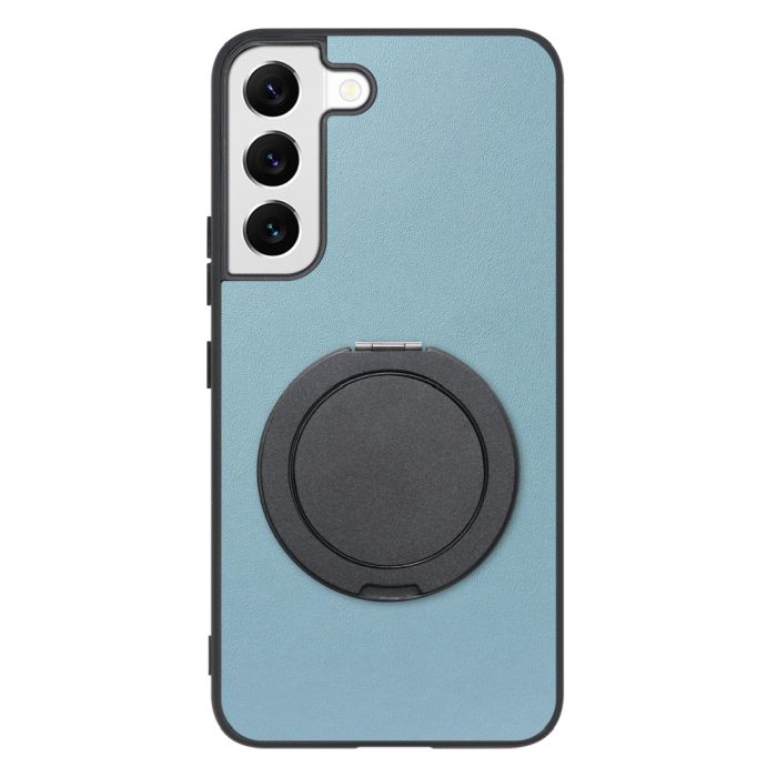 [ LOOF RING-SHELL (シンプル Ver.) ] Galaxy S22 SC-51C / SCG13  スマホケース 背面 ケース カバー ハードケース スマホリング リング付き 本革 ストラップホール [ Galaxy S22 ]