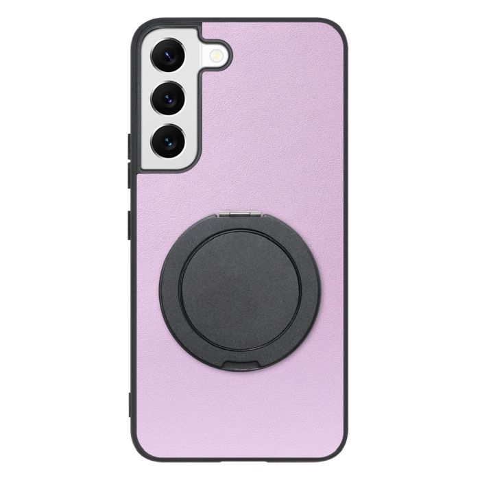 [ LOOF RING-SHELL (シンプル Ver.) ] Galaxy S22 SC-51C / SCG13  スマホケース 背面 ケース カバー ハードケース スマホリング リング付き 本革 ストラップホール [ Galaxy S22 ]