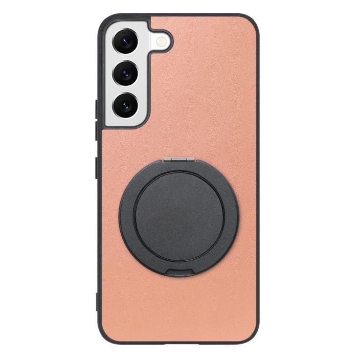 [ LOOF RING-SHELL (シンプル Ver.) ] Galaxy S22 SC-51C / SCG13  スマホケース 背面 ケース カバー ハードケース スマホリング リング付き 本革 ストラップホール [ Galaxy S22 ]