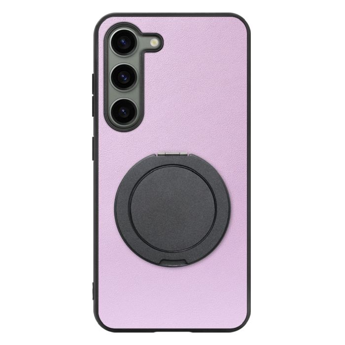 [ LOOF RING-SHELL (シンプル Ver.) ] Galaxy S23  スマホケース 背面 ケース カバー ハードケース スマホリング リング付き 本革 ストラップホール [ Galaxy S23 ]