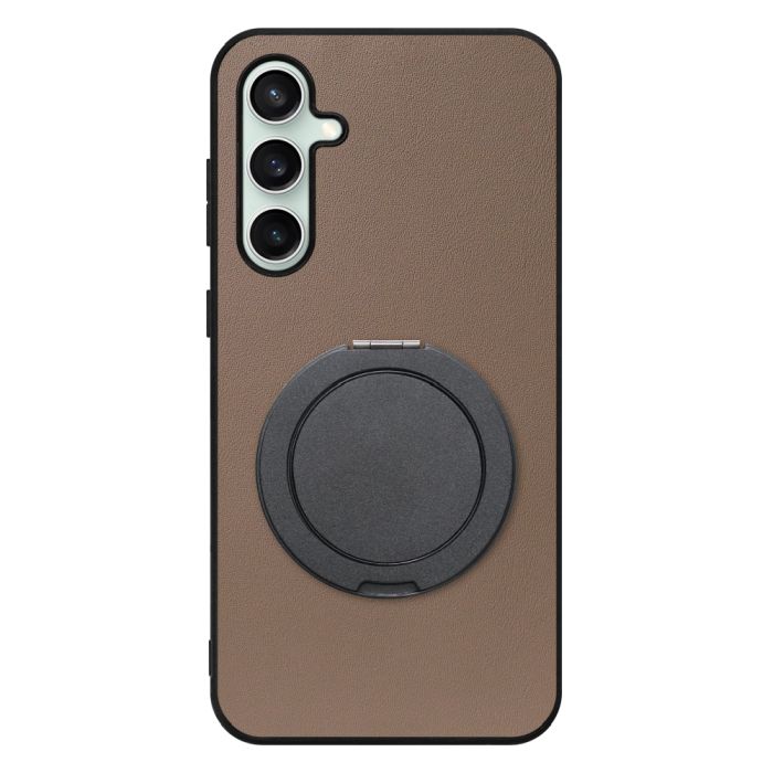 [ LOOF RING-SHELL (シンプル Ver.) ] Galaxy S23 FE s23fe スマホケース 背面 ケース カバー ハードケース スマホリング リング付き 本革 ストラップホール [ Galaxy S23 FE ]