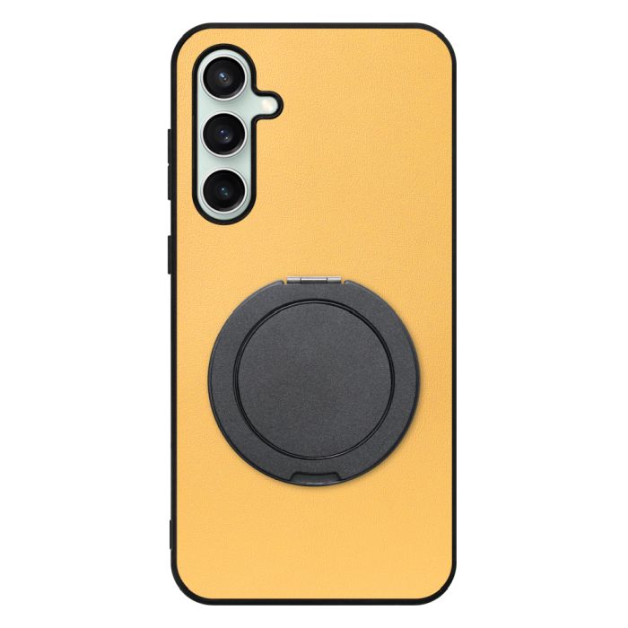 [ LOOF RING-SHELL (シンプル Ver.) ] Galaxy S23 FE s23fe スマホケース 背面 ケース カバー ハードケース スマホリング リング付き 本革 ストラップホール [ Galaxy S23 FE ]