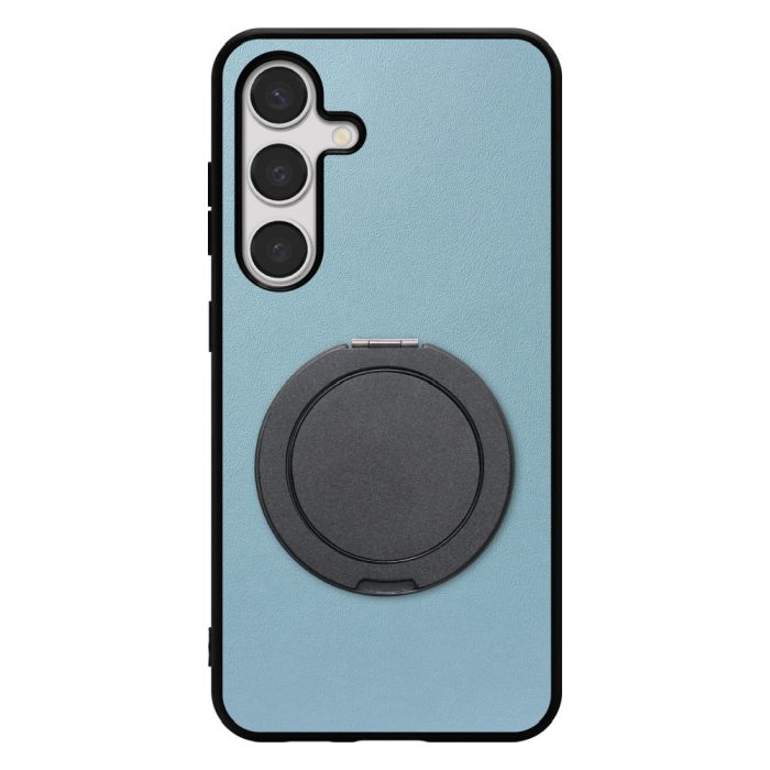 [ LOOF RING-SHELL (シンプル Ver.) ] Galaxy S24 s24 スマホケース 背面 ケース カバー ハードケース スマホリング リング付き 本革 ストラップホール [ Galaxy S24 ]