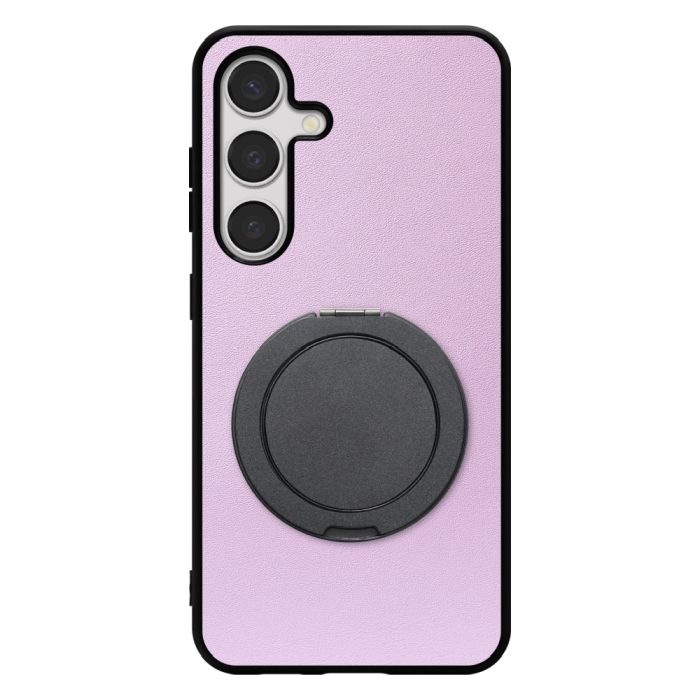 [ LOOF RING-SHELL (シンプル Ver.) ] Galaxy S24 s24 スマホケース 背面 ケース カバー ハードケース スマホリング リング付き 本革 ストラップホール [ Galaxy S24 ]