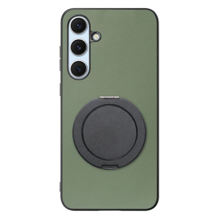 [ LOOF RING-SHELL (シンプル Ver.) ] Galaxy S24 FE SM-S721Q / SCG30 ギャラクシー s24fe スマホケース 背面 ケース カバー ハードケース スマホリング リング付き 本革 ストラップホール [ Galaxy S24 FE ]