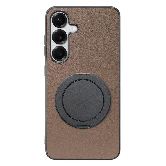 [ LOOF RING-SHELL (シンプル Ver.) ] Galaxy S25 SC-51F スマホケース 背面 ケース カバー ハードケース スマホリング リング付き 本革 ストラップホール [ Galaxy S25 ]