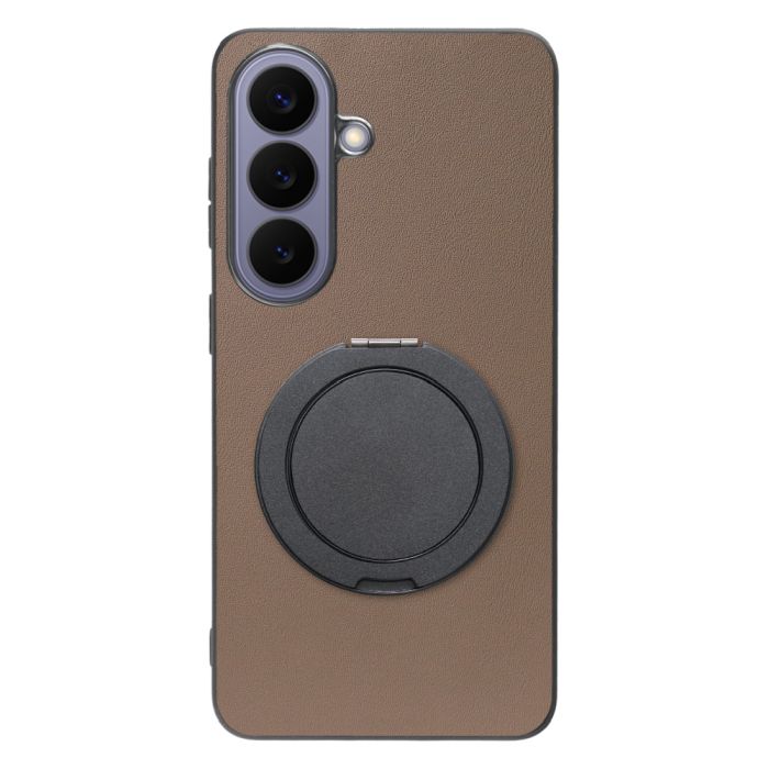 [ LOOF RING-SHELL (シンプル Ver.) ] Galaxy S26 Samsung SC-51G スマホケース 背面 ケース カバー ハードケース スマホリング リング付き 本革 ストラップホール [ Galaxy S26 ]