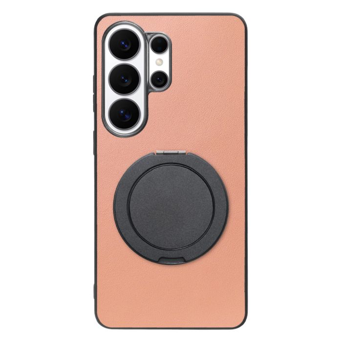 [ LOOF RING-SHELL (シンプル Ver.) ] Galaxy S26 Ultra Samsung SC-53G スマホケース 背面 ケース カバー ハードケース スマホリング リング付き 本革 ストラップホール [ Galaxy S26 Ultra ]