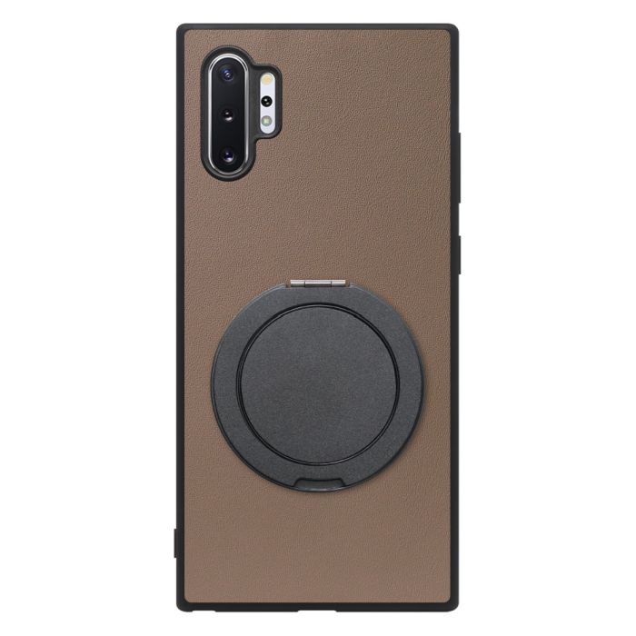 [ LOOF RING-SHELL (シンプル Ver.) ] Galaxy Note10+ SC-01M / SCV45 note10+ note10plus note10 plus スマホケース 背面 ケース カバー ハードケース スマホリング リング付き 本革 ストラップホール [ Galaxy Note10+ ]