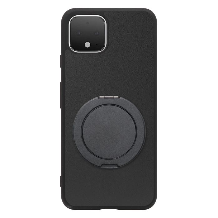 [ LOOF RING-SHELL (シンプル Ver.) ] Google Pixel 4 googlepixel pixel4xl ピクセル4 スマホケース 背面 ケース カバー ハードケース スマホリング リング付き 本革 ストラップホール [ Google Pixel 4 ]