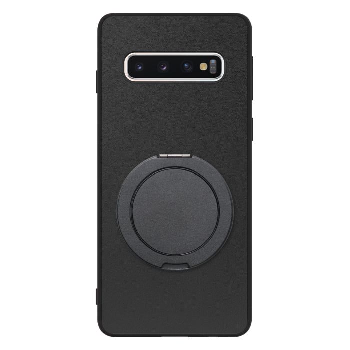 [ LOOF RING-SHELL (シンプル Ver.) ] Galaxy S10 SC-03L / SCV41 galaxys10 スマホケース 背面 ケース カバー ハードケース スマホリング リング付き 本革 ストラップホール [ Galaxy S10 ]