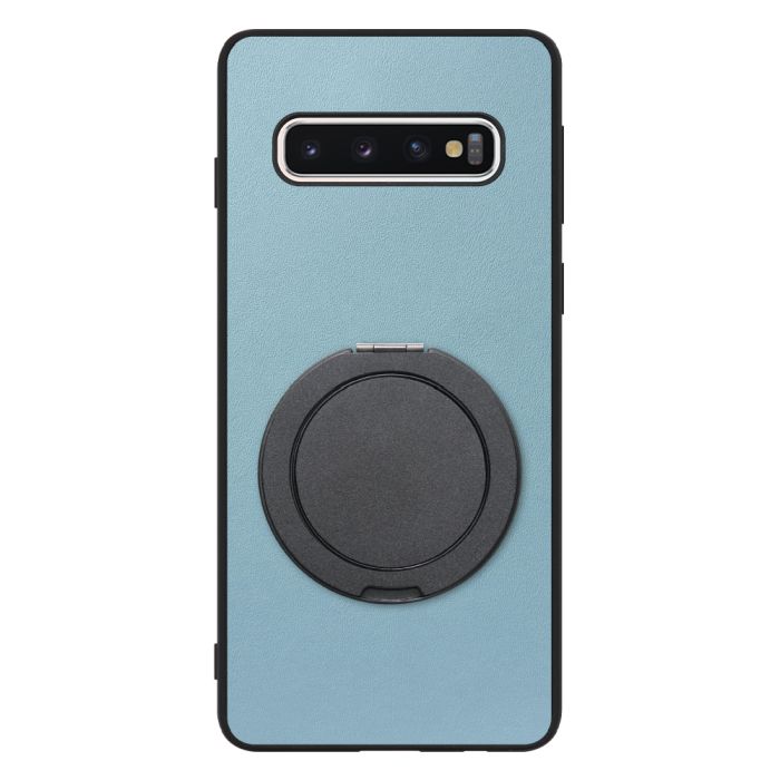 [ LOOF RING-SHELL (シンプル Ver.) ] Galaxy S10 SC-03L / SCV41 galaxys10 スマホケース 背面 ケース カバー ハードケース スマホリング リング付き 本革 ストラップホール [ Galaxy S10 ]