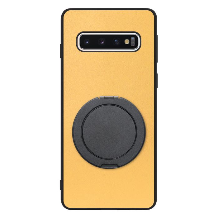 [ LOOF RING-SHELL (シンプル Ver.) ] Galaxy S10 SC-03L / SCV41 galaxys10 スマホケース 背面 ケース カバー ハードケース スマホリング リング付き 本革 ストラップホール [ Galaxy S10 ]