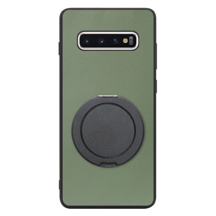 [ LOOF RING-SHELL (シンプル Ver.) ] Galaxy S10+ SC-04L / SCV42 s10plus s10 plus スマホケース 背面 ケース カバー ハードケース スマホリング リング付き 本革 ストラップホール [ Galaxy S10+ ]