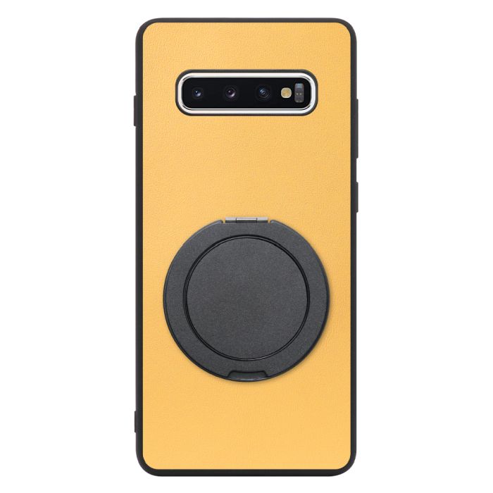 [ LOOF RING-SHELL (シンプル Ver.) ] Galaxy S10+ SC-04L / SCV42 s10plus s10 plus スマホケース 背面 ケース カバー ハードケース スマホリング リング付き 本革 ストラップホール [ Galaxy S10+ ]