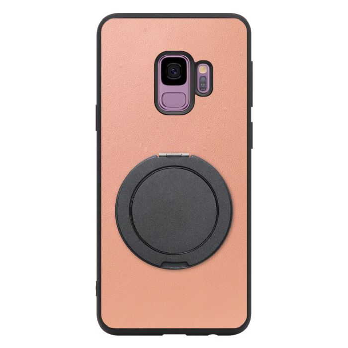 [ LOOF RING-SHELL (シンプル Ver.) ] Galaxy S9 SC-02K / SCV38 galaxys9 スマホケース 背面 ケース カバー ハードケース スマホリング リング付き 本革 ストラップホール [ Galaxy S9 ]