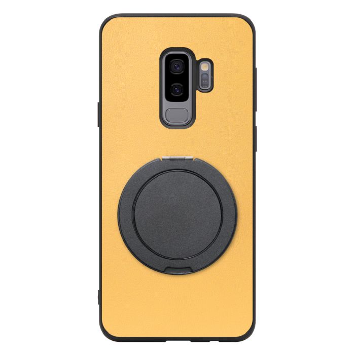 [ LOOF RING-SHELL (シンプル Ver.) ] Galaxy S9+ SC-03K / SCV39 s9plus s9 Plus スマホケース 背面 ケース カバー ハードケース スマホリング リング付き 本革 ストラップホール [ Galaxy S9+ ]