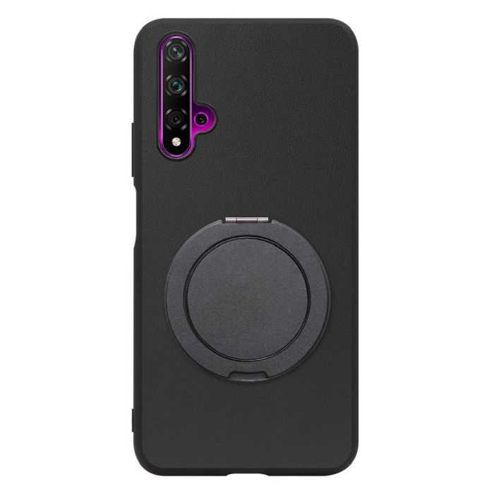 [ LOOF RING-SHELL (シンプル Ver.) ] HUAWEI nova 5T nova5t スマホケース 背面 ケース カバー ハードケース スマホリング リング付き 本革 ストラップホール [ HUAWEI nova 5T ]