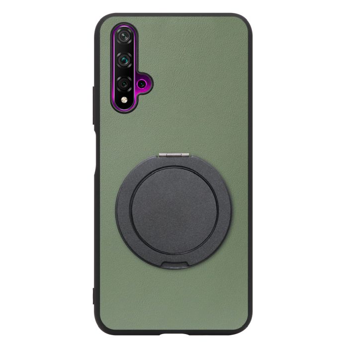 [ LOOF RING-SHELL (シンプル Ver.) ] HUAWEI nova 5T nova5t スマホケース 背面 ケース カバー ハードケース スマホリング リング付き 本革 ストラップホール [ HUAWEI nova 5T ]