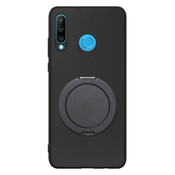 [ LOOF RING-SHELL (シンプル Ver.) ] HUAWEI P30 lite / P30 lite Premium p30lite p30litepremium スマホケース 背面 ケース カバー ハードケース スマホリング リング付き 本革 ストラップホール [ HUAWEI P30 lite / lite Premium ]