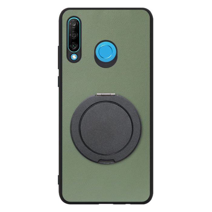 [ LOOF RING-SHELL (シンプル Ver.) ] HUAWEI P30 lite / P30 lite Premium p30lite p30litepremium スマホケース 背面 ケース カバー ハードケース スマホリング リング付き 本革 ストラップホール [ HUAWEI P30 lite / lite Premium ]