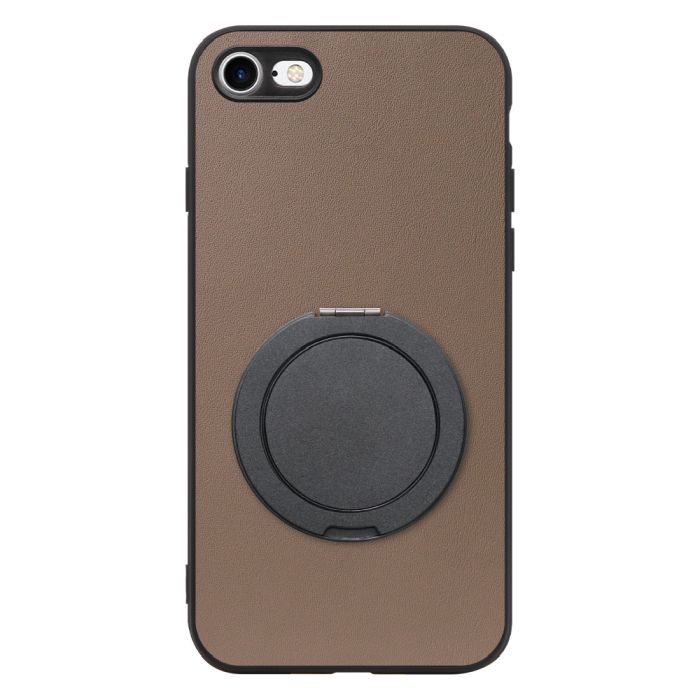 [ LOOF RING-SHELL (シンプル Ver.) ] iPhone 7 / 8 / SE (第2/3世代) iphone7 iphone8 iphonese se2 se3 スマホケース 背面 ケース カバー ハードケース スマホリング リング付き 本革 ストラップホール [ iPhone 7 / 8 / SE (第2/3世代) ]